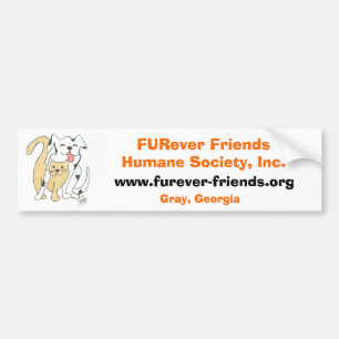 FURever Friends Humane Society Bumpersticker