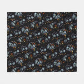 Furever Friends Spooky Ghost Cats Fleece Deken (Voorkant (Horizontaal))