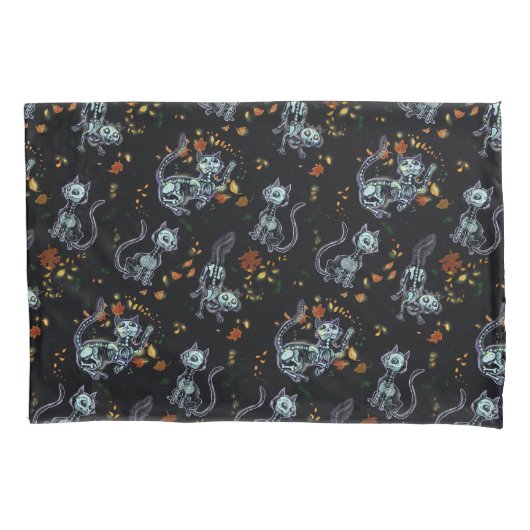 Furever Friends Spooky Ghost Cats Kussensloop (Voorkant)