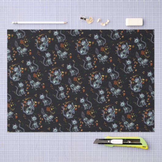 Furever Friends Spooky Ghost Cats Tissuepapier (Craft)