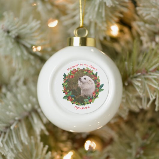 FURever in Mijn Sjabloon van de Kerst van het Hart Keramische Bal Ornament (Boom)