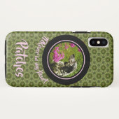 FURever in Mijn Sjabloon van het Groene Patroonpat Case-Mate iPhone Case (Achterkant (horizontaal))