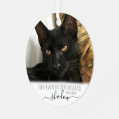 FurEver in ons hartenvoetengedenkteken Metalen Ornament (Voorkant links)