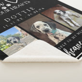 Furever in onze harten Hond Memorial Foto Sherpa Deken (3/4)