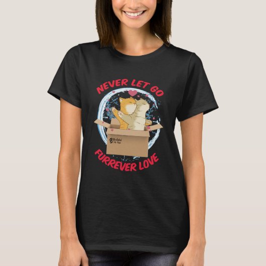 Furever Love Vrouwen Zwart T-shirt (Voorkant)