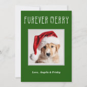 Furever Merry Gepersonaliseerde Kerst Kaart (Voorkant)