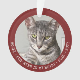 Furever Pet Memory Dog Cat Foto gepersonaliseerd Ornament