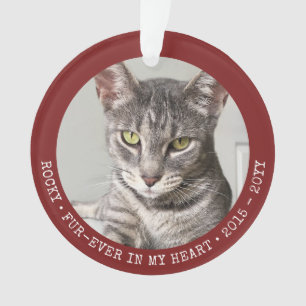 Furever Pet Memory Dog Cat Foto gepersonaliseerd Ornament