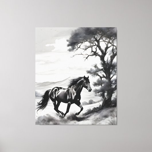 Fúria Equina Canvas Afdruk (Voorkant)