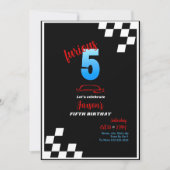 Furious 5 verjaardagsuitnodiging kaart (Voorkant)