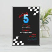 Furious 5 verjaardagsuitnodiging kaart (Staand voorkant)