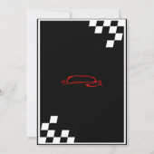 Furious 5 verjaardagsuitnodiging kaart (Achterkant)