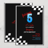 Furious 5 verjaardagsuitnodiging kaart (Voorkant / Achterkant)