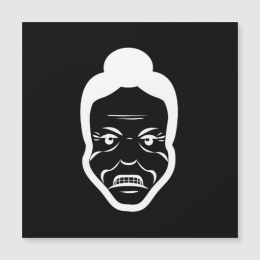 Furious Bun Granny – Fridge Magnet (Voorkant)