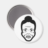 Furious Bun Granny – Fridge Magnet (Voorkant / Achterkant)