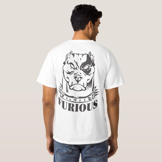 Furious Dog Graphic T-shirt (Achterkant volledig)