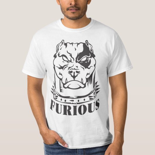 Furious Dog Graphic T-shirt (Voorkant)