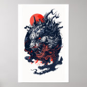 Furious Dragon Head Poster (Voorkant)