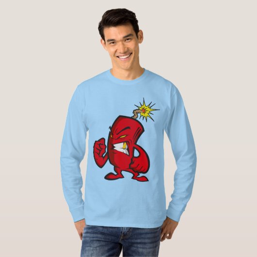 Furious dynamite man t-shirt (Voorkant volledig)