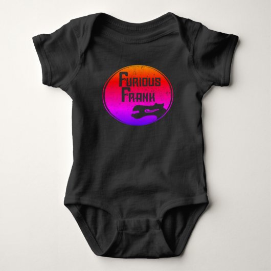 Furious Frank Rainbow Baby Romper (Voorkant)