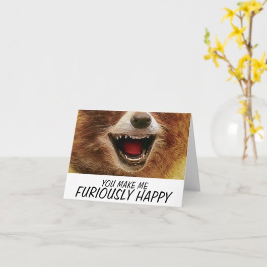 FURIOUS HAPPY-kaart Kaart (Gele Bloem)