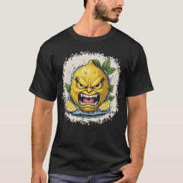 Furious Lemon Face with Splash Effect   T-shirt