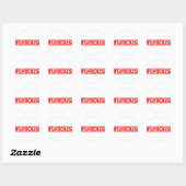 Furious Stamp Ronde Sticker (Vel)