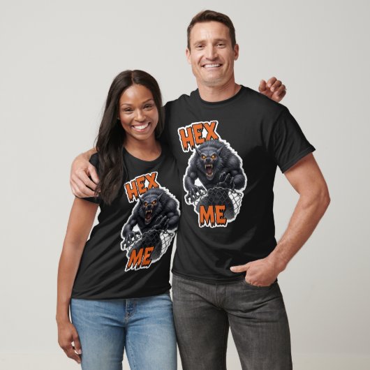Furious werewolf with glowing eyes and sharp fangs t-shirt (Unisex)