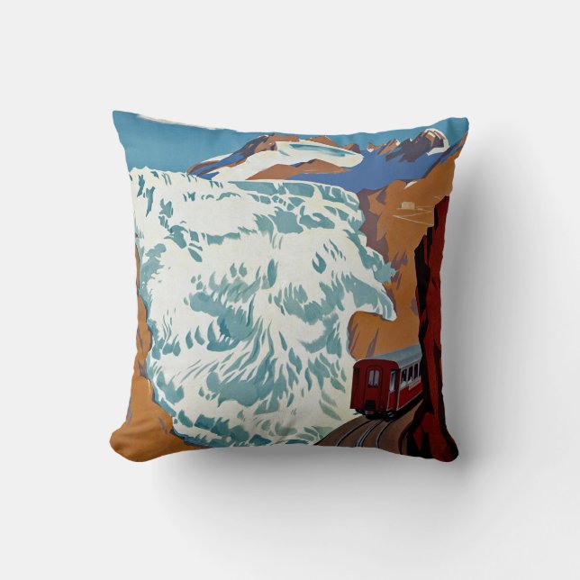 Furka-Oberalp Zwitserland Kussen (Voorkant)