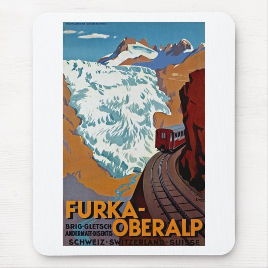 Furka-Oberalp Zwitserland Muismat (Voorkant)