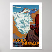Furka-Oberalp Zwitserland Poster (Voorkant)