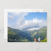 Furka Pass Zwitserland briefkaart (Voorkant / Achterkant)