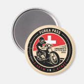 Furka Pass | Zwitserland | Motorfiets Magneet (Voorkant / Achterkant)