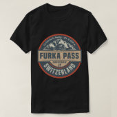 Furka Pass, Zwitserland Sticker T-shirt (Design voorkant)