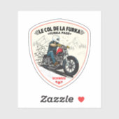 furka pass - zwitserse bergpas - reis motobik sticker (Vel)