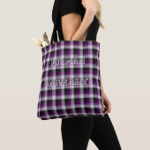Furman University Tartan Tote Bag (Dichtbij)