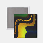 Furnace Cool Abstracte Fine Fractal Art Magneet (Voorkant / Achterkant)