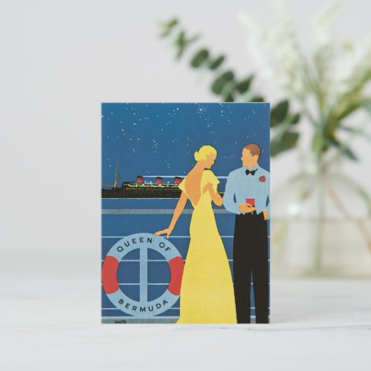 Furness ~ Queen of Bermuda Briefkaart (Staand voorkant)