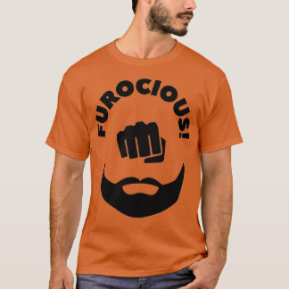 Furocious is een pun uit 2021 voor een eerste baar t-shirt