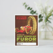 Furor-banden ~  autoband AD Briefkaart (Staand voorkant)