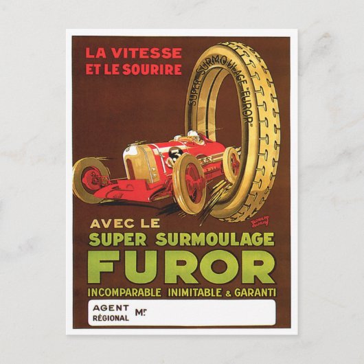 Furor-banden ~  autoband AD Briefkaart (Voorkant)