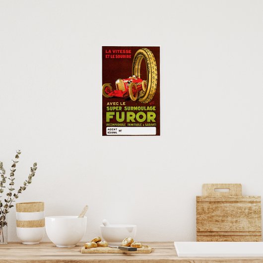 Furor-banden ~  autoband AD Poster (Keuken)