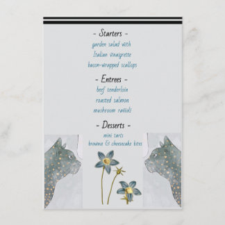 Furr Real: We gaan trouwen! Trouwrepetitie Menu