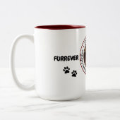 Furrever Cawfee Tawk gepersonaliseerde koffie mok (Links)