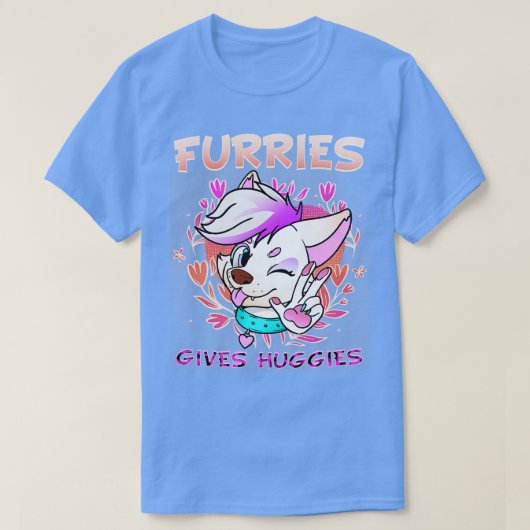 Furries geven Huggies I Fandom I Cosplay 12 T-shirt (Design voorkant)