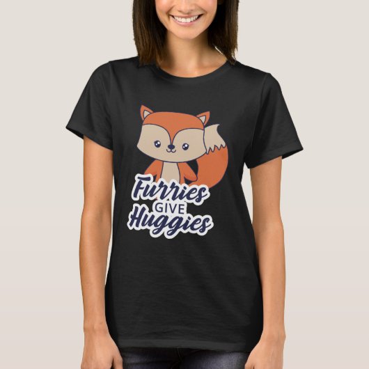Furries geven Huggies T-shirt (Voorkant)