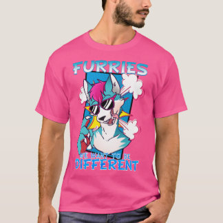 Furries we willen anders zijn I Furries Fandom 5 T-shirt