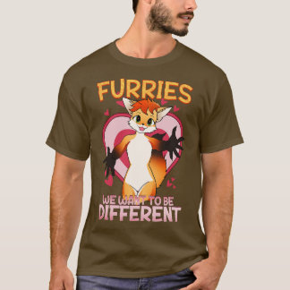 Furries we willen anders zijn I Furries Fandom 7 T-shirt