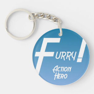 Furry Action Hero! Sleutelhanger