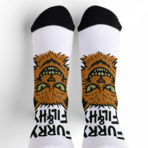 "Furry and Filthy" Sassy Cat Sokken